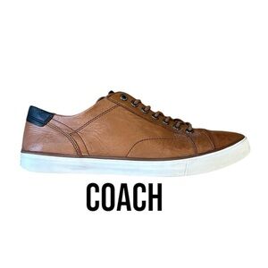 COACH Perkins Leather Luxury Sneakers | Low Top | Brown/Tan | Men’s 11
